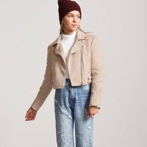 Forever 21 Faux Suede Moto Jacket
